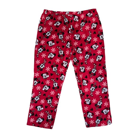NWT Walt Disney Minnie Mouse Christmas Holiday 2 PC Pajama PJ Set Women's XS - Picture 6 of 7